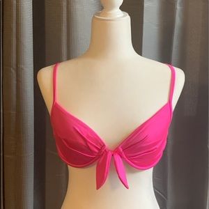 BIKINI Top,UNDERWIRE,tie front,Adjustable straps